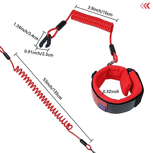 Boat Kill Switch Lanyard Wrist Strap for Yamaha Jet Ski - Red