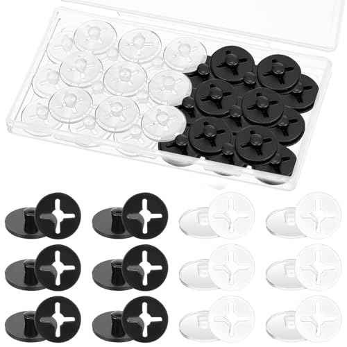 Clear Running Bib Clips Race Number Buckle Fixing System Triathlon Race Bib Holder Running Fixing Clips Field Events Fastener Holder for Runners Marathon, Skating, Track