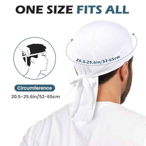GXCROR Cooling Bandana Cap, Sweat Wicking Helmet Liners, Skull Caps, Doo Rag for Motorcycle, Bicycle, Running, Outdoor Work