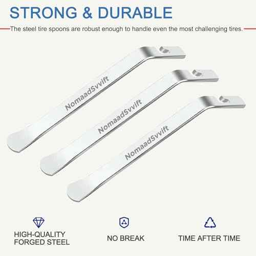 Bicycle Tire Levers, Iron Tire Spoons, Professional Bike Tire Removal Tool for Road, Mountain Bike, etc