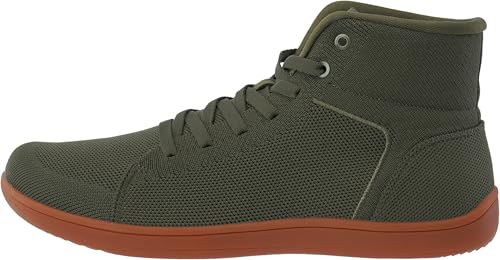 Men's Wide Toe Box High Top Barefoot Shoes - WHITIN W824