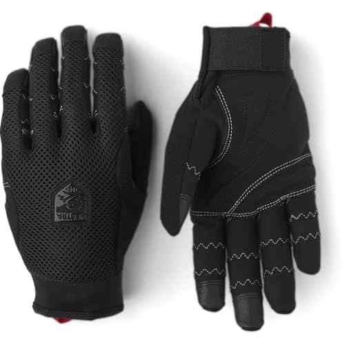 Hestra Ergo Grip Enduro Breathable Protective Full Finger Bike Glove for Men/Women | 5-Finger Durable Lightweight Glove for Mountain Biking