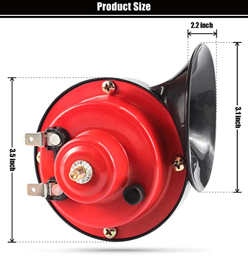 12V Golf Cart Horn Kit for EZGO Yamaha Club Car ATV UTV Boat - Waterproof, Loud, Universal Fit