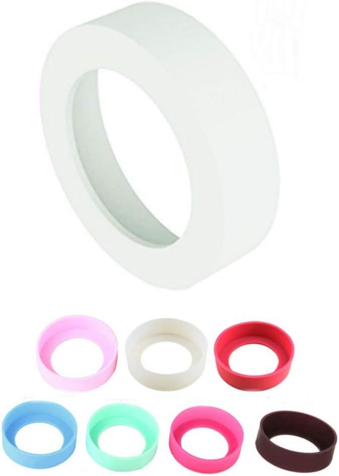 AKOAK Water Bottles Bottom Silicone Sleeve Protective Cover Cap,2.56 Inches,Fit for Cups with Bottom Base Diameter From 2.56 Inches to 2.75 Inches (Pink)