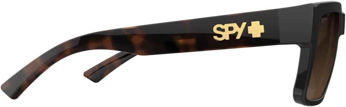 Spy Optic Montana Sunglasses Black Honey Tortoise with Happy Dark Brown Fade Lens