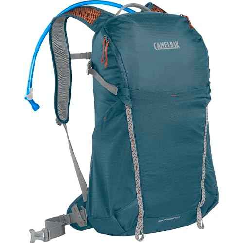 CamelBak Rim Runner X22 Hiking Hydration Backpack with 1.5L Crux Reservoir, Blue Granite