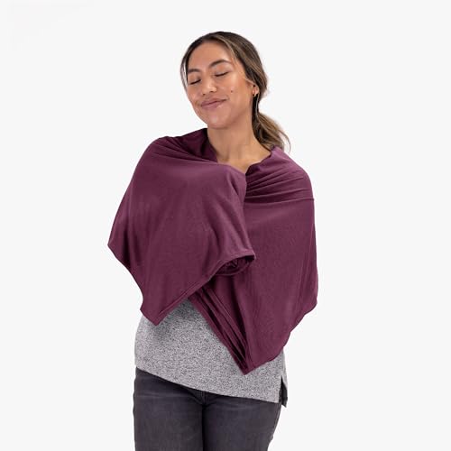 Cocoon CoolMax Travel Blanket Raspberry Lightweight Moisture-Wicking Throw