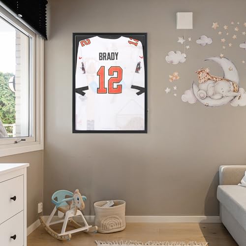 Sports Jersey Display Frame with UV Protection for Baseball Basketball Football Soccer