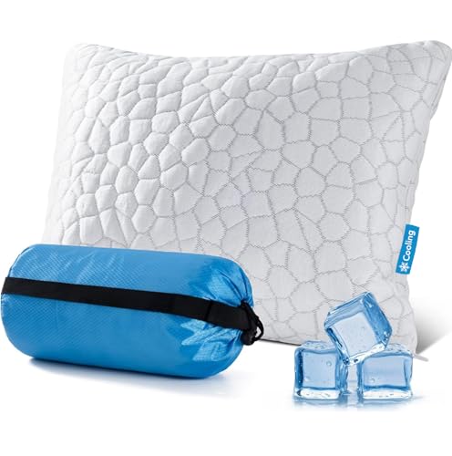 QUTOOL Cooling Camping Pillow with Support & Adjustable Loft - White (Variation of THIS listing)