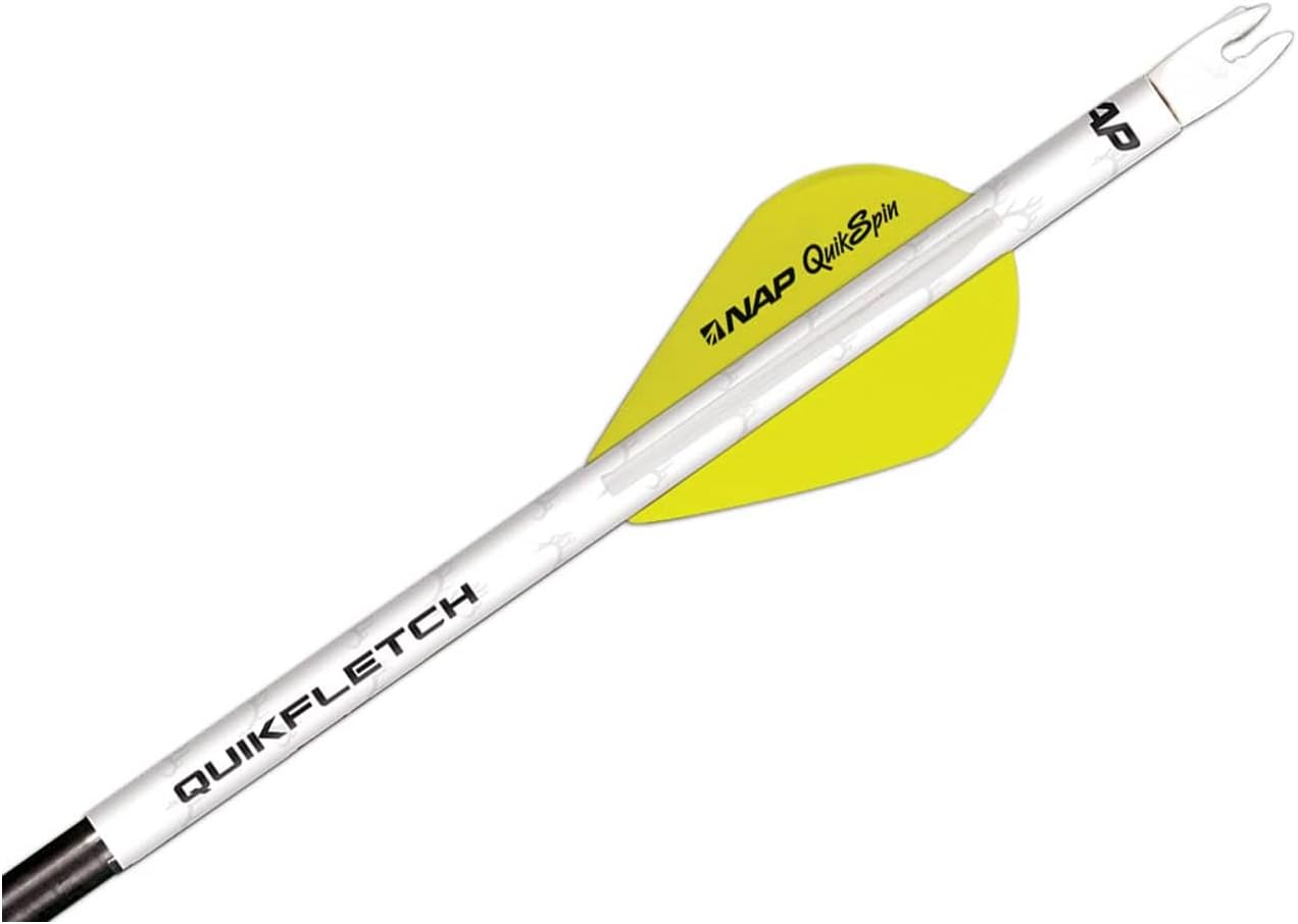 New Archery Products NAP Quikfletch Quikspin Speed Hunter Arrow Fletching System Pack of 6