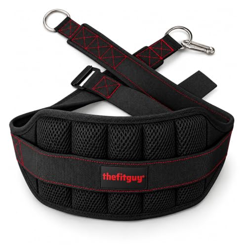Low-Profile Belt Squat Belt for Rack Attachments and Machines