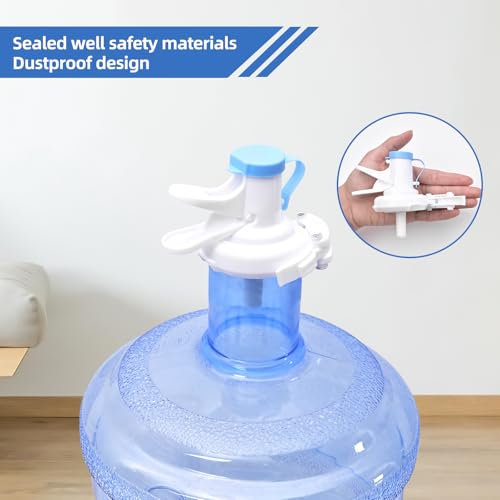 5 Gallon Water Dispenser Stand with Dual Valves & Detachable Metal Frame
