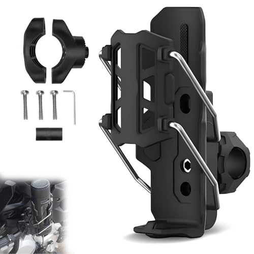 Adaptive Cycling Bottle Holder Motorcycle Water Bottle Holder Bicycle Cup Hold-er for Diameter 2'' - 3'' Cup(Black)