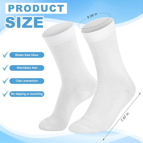 4 Pairs Crew Liner Socks Hiking Liners Ultra-lightweight Warm Winter Socks for Cold Weather Women Men Adult