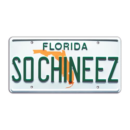 Florida License Plate - Metal Embossed Aluminum Car Plate - Fresh Off the Boat