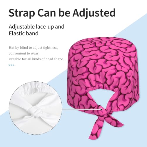Working Cap Breathable Unisex Women Men Elastic Bandage Tie Back Hats Scrub Nursing Doctor Surgeon Cap