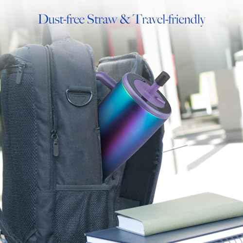 TERPINK 2 Pack Magnetic Straw Caps Compatible with Br?Mate All Era and Resa Tumblers, Silicone Straw Caps Toppers Compatible with Brumate Accessories, Straw Covers Protectors BPA Free (Black)