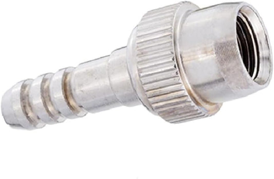 Silca Thread-on Schrader Chuck | 1/4" Hose Barb Universal fit for Most Hand Pumps Bike Pumps with Rubber Hose