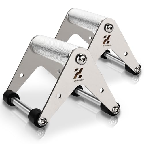 Heavy Duty Stainless Steel Push Up Handles for Strength Training - Support Up to 500lbs, Non-Slip Gym Exercise Equipment