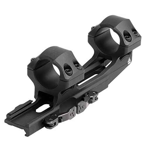 UTG ACCU-SYNC QR 1", Medium Pro, 50mm Offset Scope Mount, Black