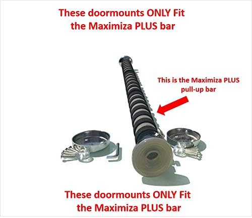 Garren Fitness Replacement Doormounts - PLUS Pull-up bar - 2.5 inch/6.4cm diameter doormounts - 1 full set