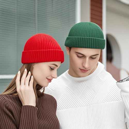CAZYTOYZ Trawler Beanie Watch Hat Roll-up Edge Skullcap Fisherman Beanie for Women Men