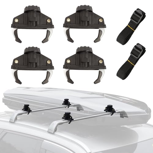 SYDSZ 4Pcs Car Roof Box Quick Caliper Fixation Clips for Luggage Carriers