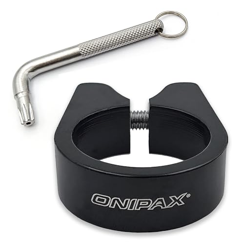 ONIPAX Anti-Theft Bicycle Seat Post Clamp Aluminum Alloy 31.8MM/34.9MM Black