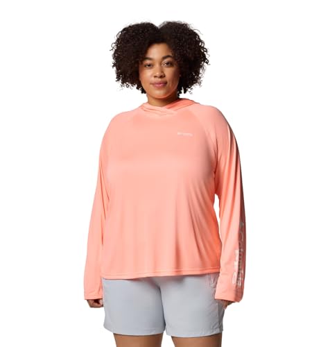 Columbia Women's PFG Tidal Tee II Hoodie Large Tiki Pink Sun Protection