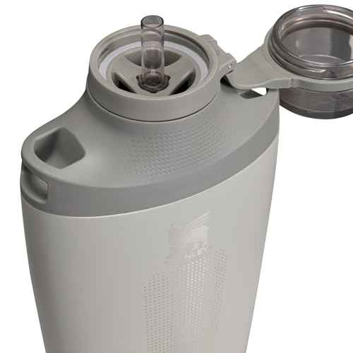 Stanley Cross Bottle 23 oz | Travel Water Bottle with Jacquard Strap | Leakproof Tritan Lid with Removable Straw | Insulated Stainless Steel | BPA-Free | Ash