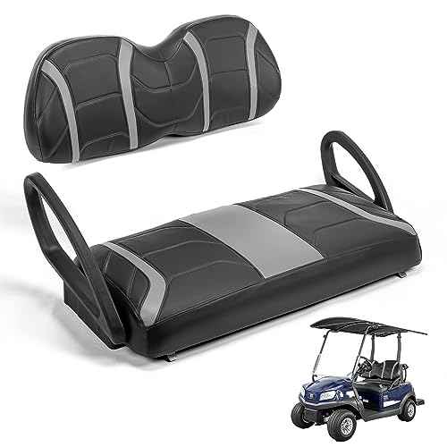 KEMIMOTO Golf Cart Seat Covers Compatible with Club Car Precedent, Tempo, Onward OEM Front Seats, No Staples Needed