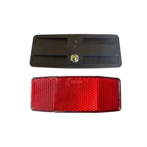 Bicycle Rear Rack Reflector Single Peg Mount Red Front Reflective Rear Warning Light Bicycle Accessories Bicycle Reflector Tail Light Plastic Housing Reflective Accessories