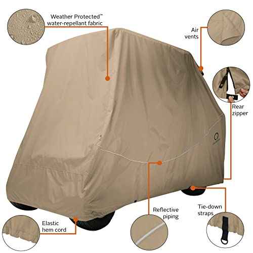 Classic Accessories Fairway Conversion Cart 4-Person Golf Cart Quick-Fit Cover
