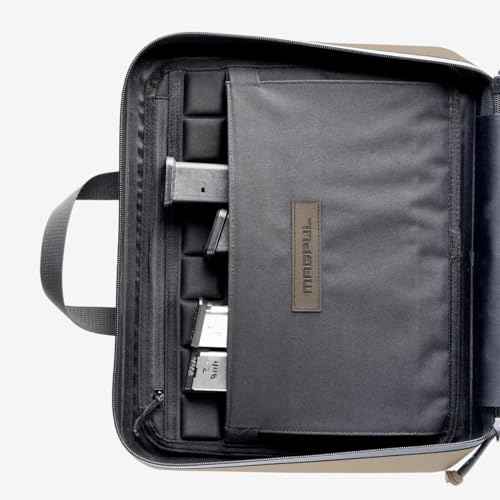 Magpul DAKA Double Pistol Case Zippered Semi-Rigid Gun Case, Black
