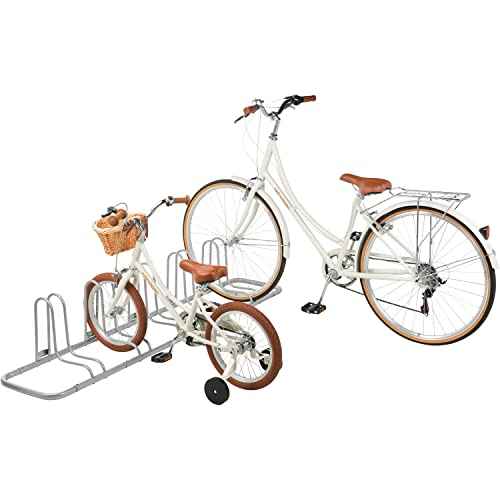 Retrospec Stash Rack 2, 4 & 5 Bike Floor Stand Bicycle Storage Organizer for Mountain Bike, Road Bike, Weather Resistant Fine Powder Steel Coating Fits Wheels up to 3"