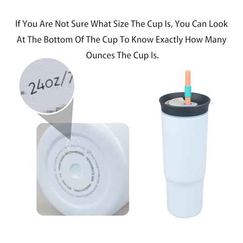 Replacement Straws Compatible with Owala 24oz Tumbler, with 1 Brush,Pack of 6 (6 colours)