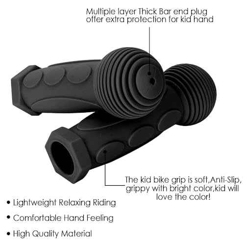 Scooter Grips - Kid Bicycle Grips Handlebar 22.2mm | Kick Scooter Handle Grips for 2 3 4 Wheels Kick Kid Scooter,Drifting Scooter,Swing Scooter - Scooter Accessories
