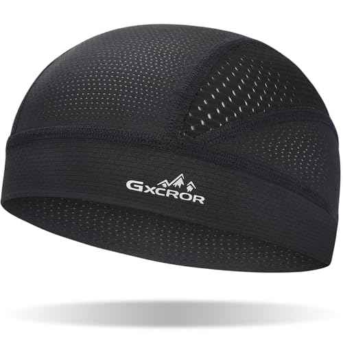 GXCROR Cooling Skull Cap for Men Women Sweat-Wicking Breathable Mesh Liner for Helmets, Summer Cycling Motorcycle
