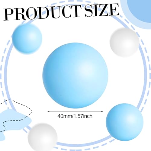 28 Pcs 40mm Plastic Table Tennis Balls Bulk Blue and White