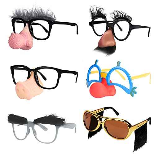 Ocean Line Halloween Glasses - 6 Pairs Fun Halloween Costume Party Favors