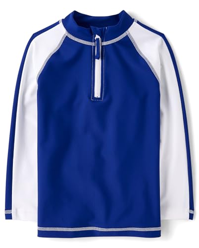 Baby Boys Long Sleeve Rashguard Navy Colorblock 12 Months - Gymboree