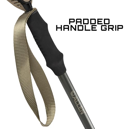 Allen Company Monopod Shooting Stick and Gun Rest - Versatile Hunting Accessories with Adjustable Height - Aluminium,Black