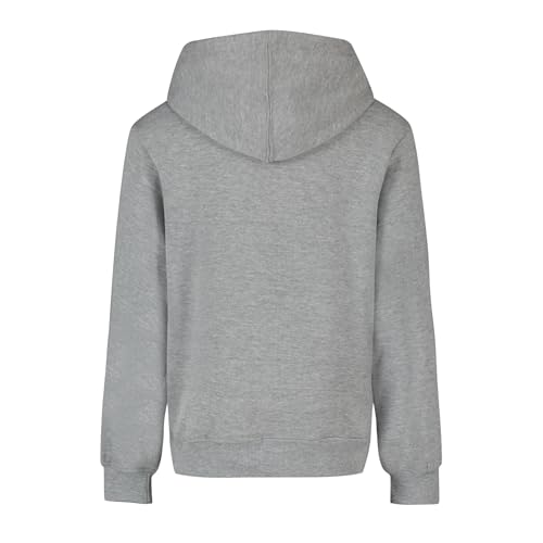 Messi Boys' Long Sleeve Hoodie Sweatshirt Heather Grey 10-12