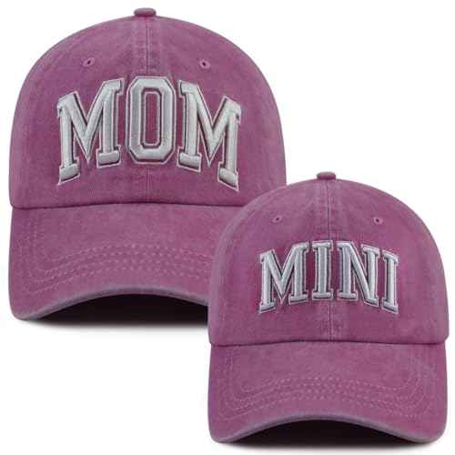 Funny Dad Mom Mini Matching Family Hat, Adjustable Embroidered Parent-Child Baseball Cap