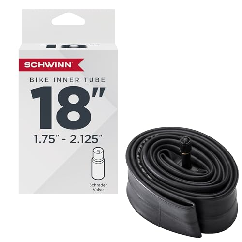 18-Inch Bike Inner Tube with Schrader Valve - Standard / 1.75-2.125 Inch