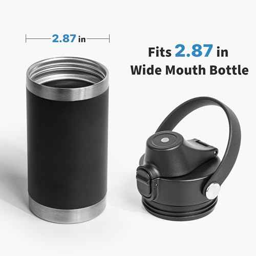 Auto Spout Lid for Yeti Rambler 12/18/26/36/64 oz Water Bottle, Replacement Lids for YETI Rambler Bottle Chug Cap with Flexible Handle, BPA Free