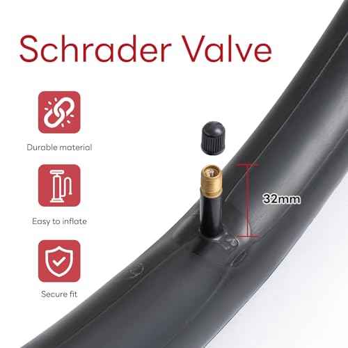 28/29" x1.75/2.40 AV32 Heavy Duty Bike Tube,28/29x1.75/1.95/2.125/2.25/2.3/2.35/2.4 Replacement Bicycle Tube (Single) Reliable 28/29 x 1.75-2.4 Inner Tube Schrader Valve for Various Cycling Scenarios