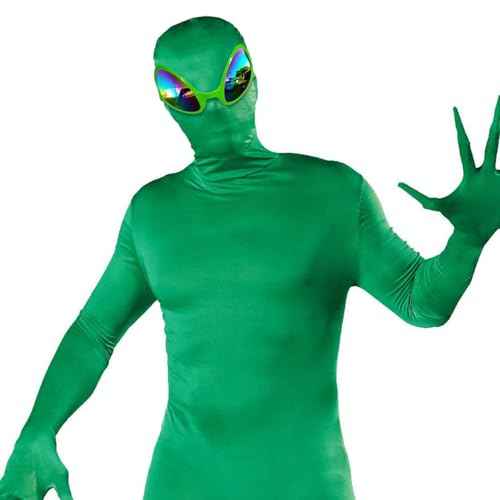Novelty Alien Glasses for Halloween Party Accessories, Alien Costume Accessories Eyeglasses with Deluxe Gift Glassesbox