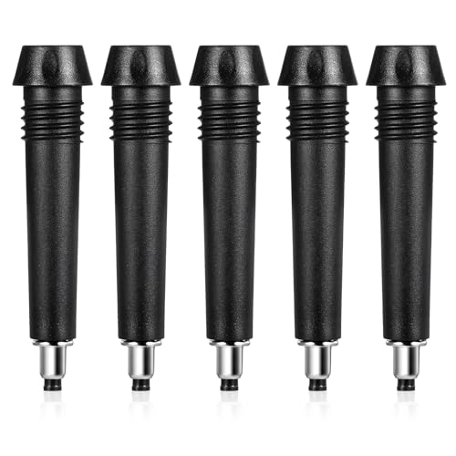 5 Pack Trekking Pole Carbide Tips Universal Hiking Rod End Tip Replacement Walking Sticks Tip Protectors Carbide Poles Tips for Outdoor Climbing Snow Mud