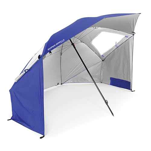 Sport-Brella Super-Brella SPF 50+ Sun and Rain Canopy Umbrella for Camping